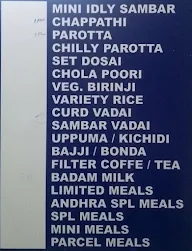 Sri Raghavendra Mess menu 4