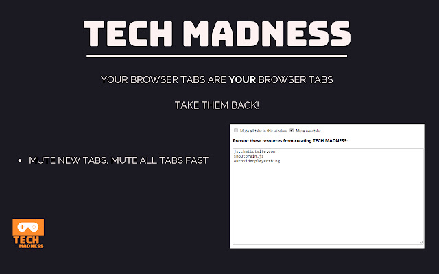 Tech Madness chrome extension