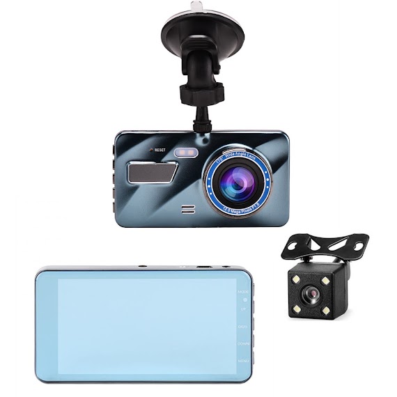 Camera Hành Trình Ô Tô Độ Nét 1296P Hd, Góc Quay 170 Độ, Màn Hình 4 Inch