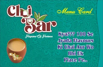 Chai Bar menu 