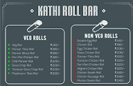 Kathi Roll Bar menu 1