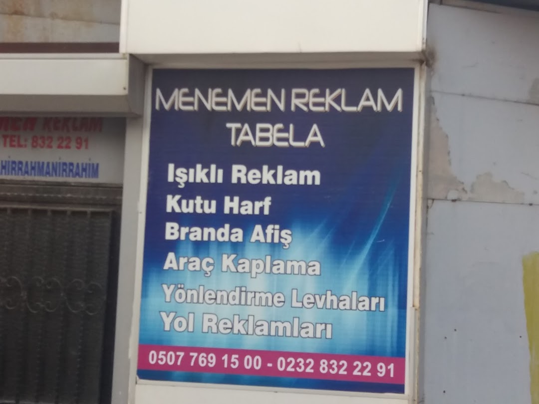 Menemen Reklam Tabela