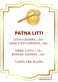 Patna Litti menu 1