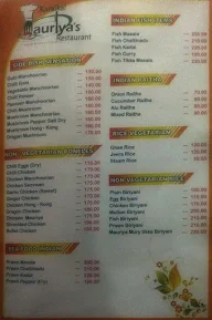 Karaikal Mauriya's menu 1