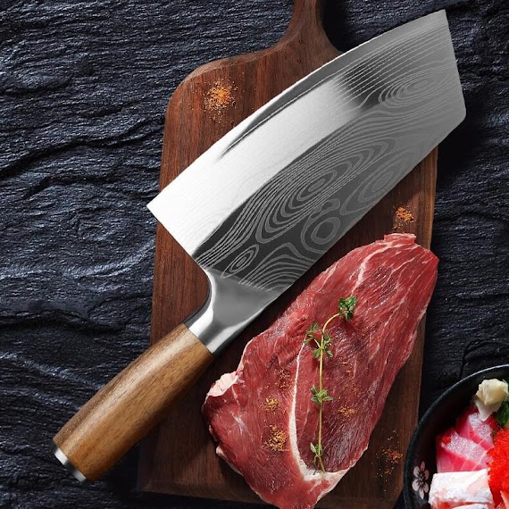 Dao - Dao Bếp Nhật Bản Santoku Thép Damascus Mã A2Dt124 Vns