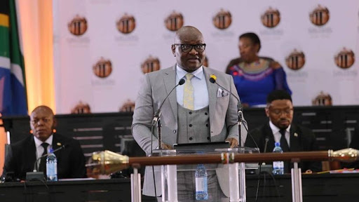 Gauteng premier David Makhura delivered his last State of the Province Address yesterday. (Photo source: Gauteng Province Twitter page)