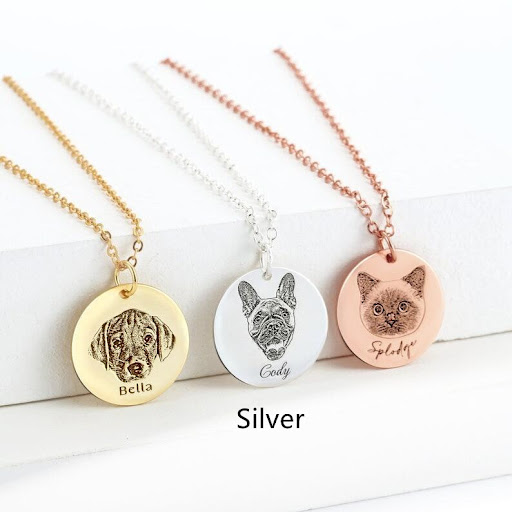 Title 11, Custom Stainless Steel Pet Photo Graffiti Penda...