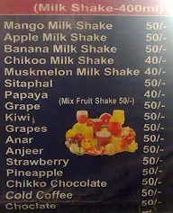 Welcome Fruit Juice menu 1