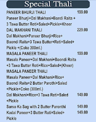 Punjabi Dhabha menu 1