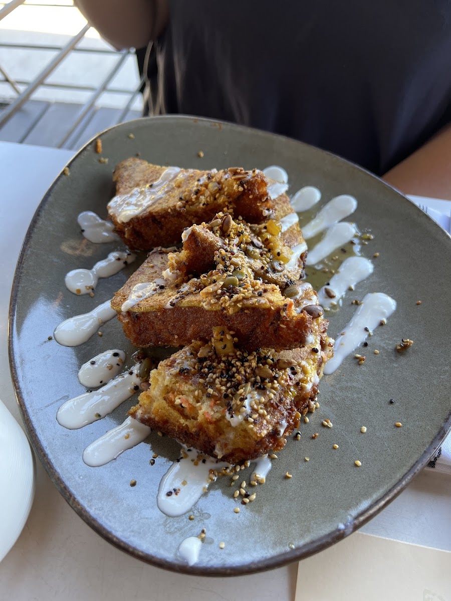 carrot cake frnexh toast - not gf