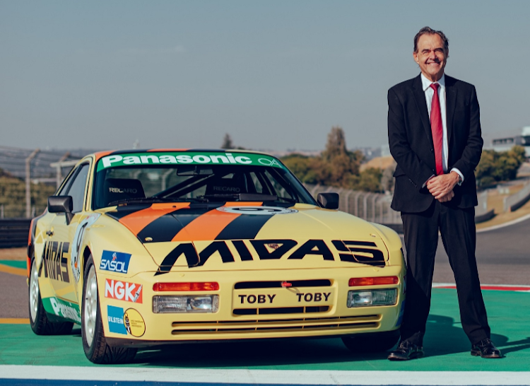 Kyalami circuit owner Toby Venter and his Porsche 944 Turbo Cup will feature in the book. Picture: SUPPLIED