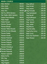 Mohini veg menu 3