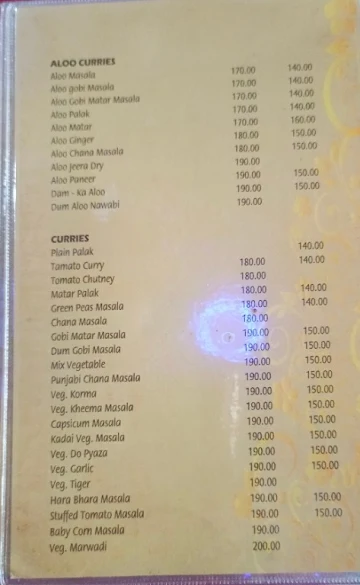 Santosh Family Dhaba menu 