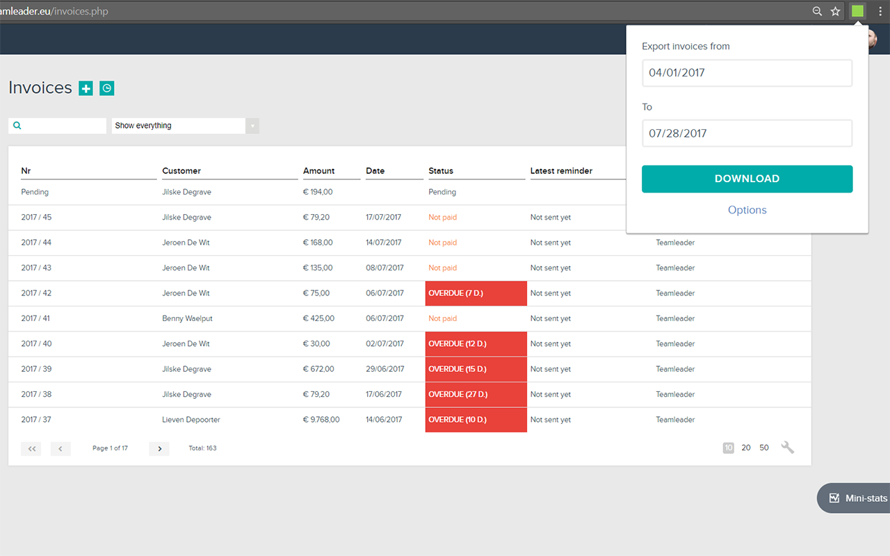 Teamleader Datev Export Preview image 3