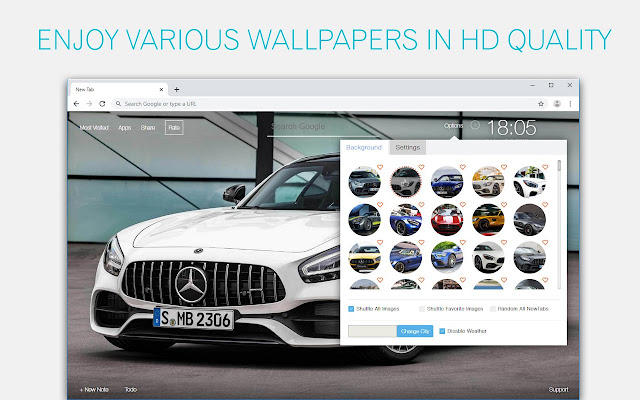 Mercedes AMG GT Wallpaper HD Custom New Tab