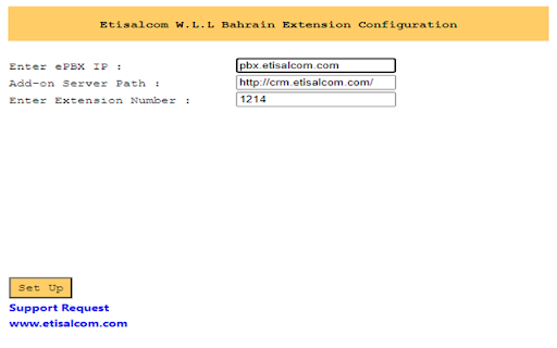 Etisalcom phone Extension
