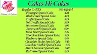 Cakes Hi Cakes menu 2