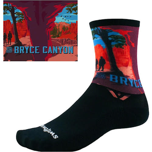 Swiftwick Vision Six Socks - 6 inch, Impression Bryce Canyon