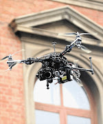 EYE IN THE SKY: A drone captures images outside the high court in Pretoria during the Oscar Pistorius trial