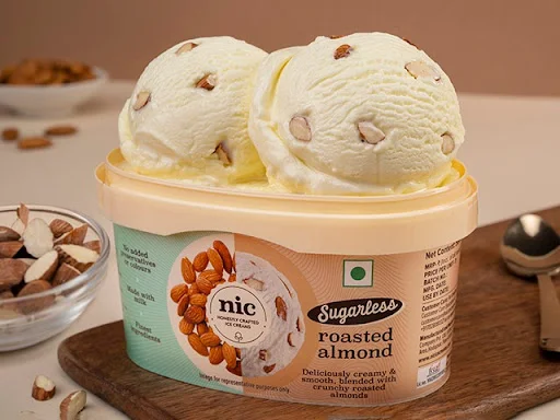 Roasted Almond Sugarless Ice Cream 500ml(Lite)