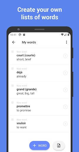 Screenshot Learn French with flashcards!