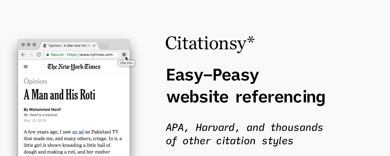 Citationsy - Cite Websites and Papers Preview image 2