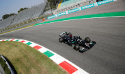 Lewis Hamilton of Great Britain driving the (44) Mercedes AMG Petronas F1 Team Mercedes W11 on track during practice for the F1 Grand Prix of Italy at Autodromo di Monza on September 04, 2020 in Monza, Italy.