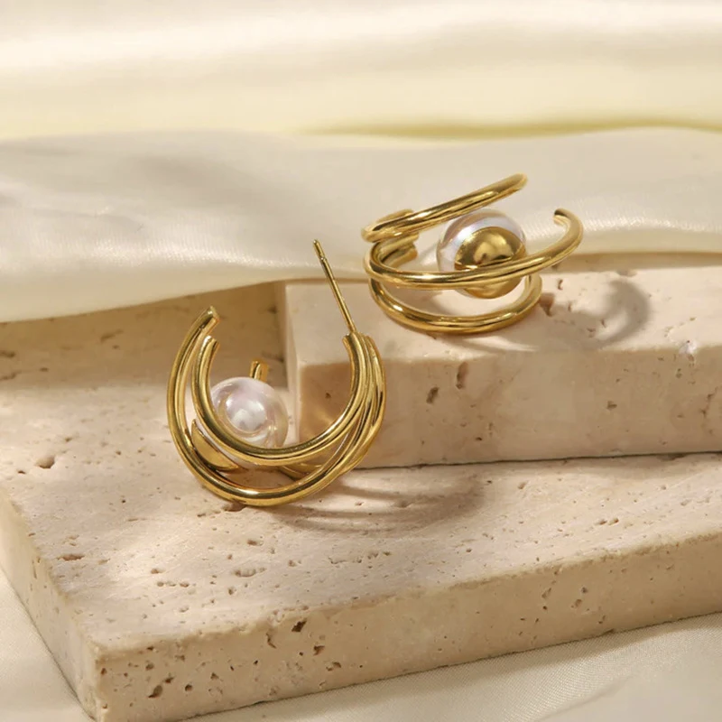 Title 4, Pendientes de moda para mujer con imitación de ...