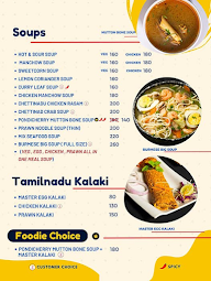 Pondy Parattos menu 1