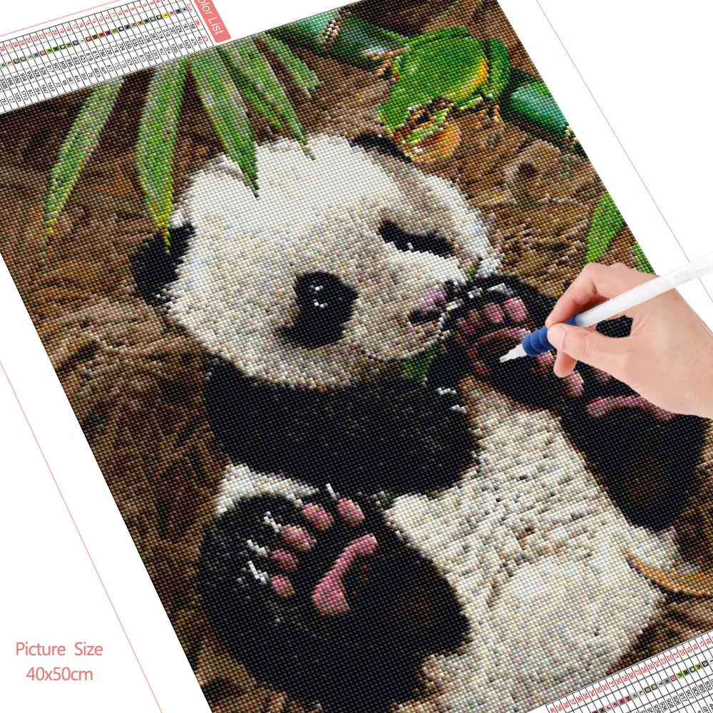 Title 3, Cartoon Panda Diamond Painting New Full Drill, ...