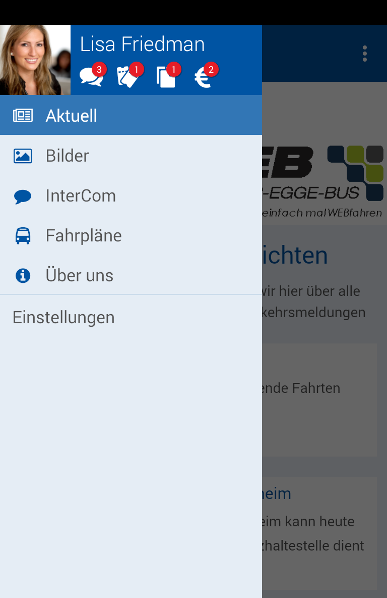 Weser-Egge-Bus Screen 2
