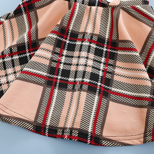 Title 3, Girls Plaid Printed Suspender Skirt Summer Sty...