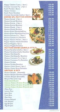 Empire Restaurant menu 3