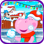 Funny Kids Snowball Battle Apk