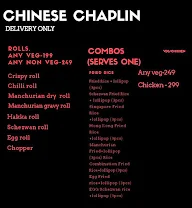 Chinese Chaplin menu 2