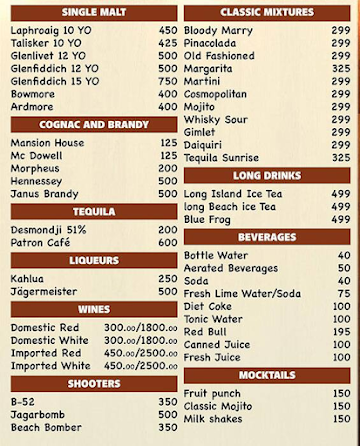 ISIRI RestoBar menu 