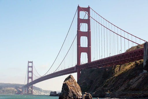 Golden-Gate-Bridge-Cavallo-Point - View of the Golden Gate Bridge from Cavallo Point in Marin County.