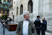 Sexual abuse victim Joseba Imanol Ibarra leaves a mass, by the Bishop of Bilbao, Joseba Segura and priest Josu Lopez Villalba, a victim of sexual abuse, where forgiveness was asked for from victims of sexual abuse by the Catholic Church, in Bilbao, Spain, March 24, 2023. 