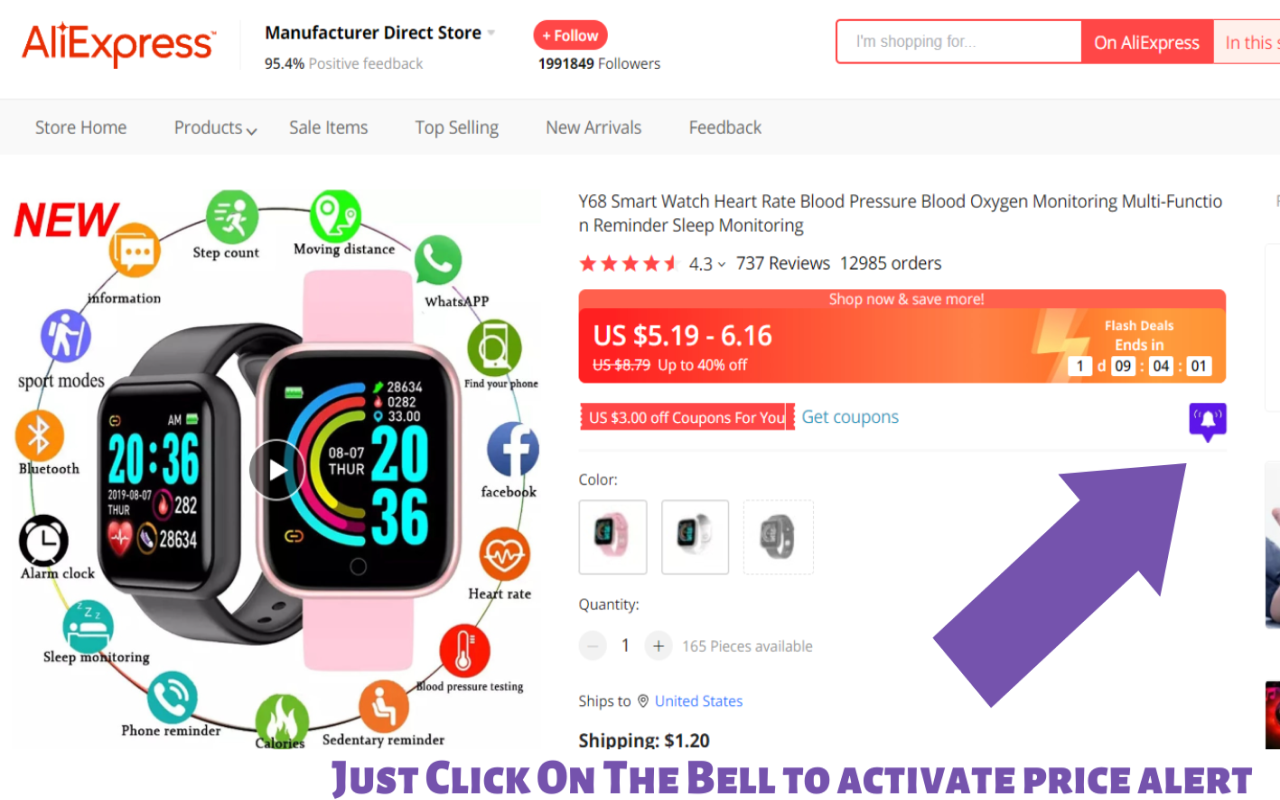 Aliexpress Price Tracker Preview image 1