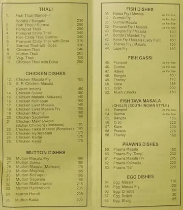 B R B Lunch Home menu 