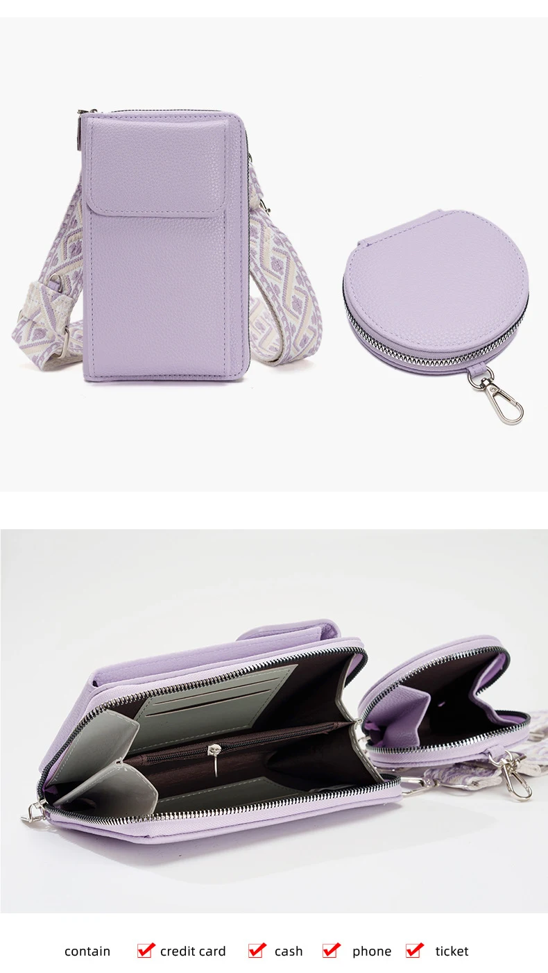 Title 5, Dames Messenger Bag Schoudertas voor Telefoon L...