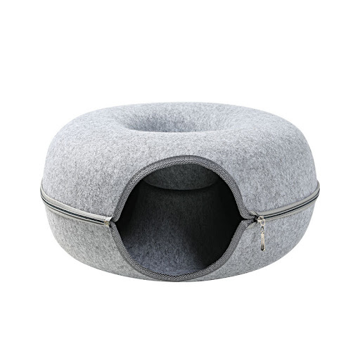 Title 6, Four Seasons Cat Nest Round Woolen Felt Pet Dua...