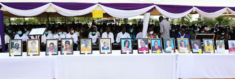 Requiem mass for the 33 River Enziu tragedy on December 9, 2021.