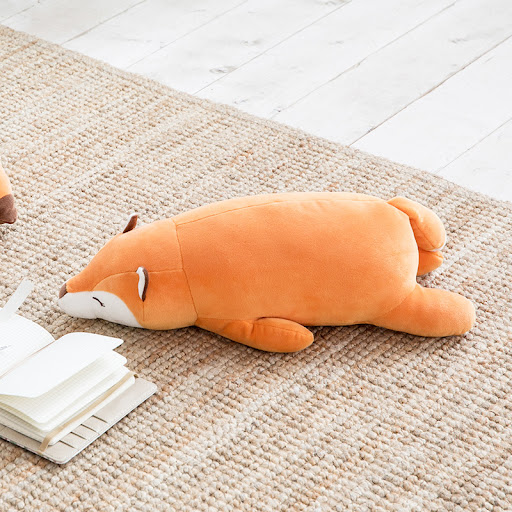 Title 5, Cute Fluffy Fat Fox Plush Toy Stuffed Soft Anim...