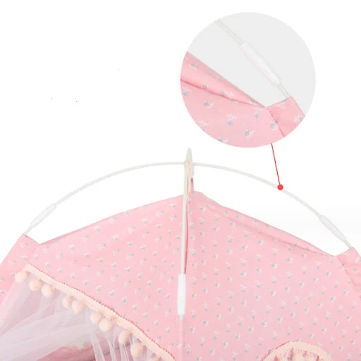 Sweet Princess Cat Bed Foldable Cats Tent Dog House Bed Kitten Dog Basket Beds Cute Cat Houses Home Cushion Pet Kennel P