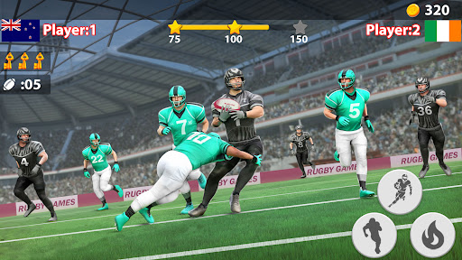 Screenshot Rugby Game: Flick Quarterback