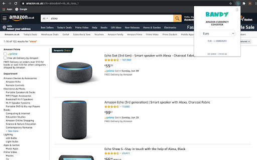 Bandy Amazon Currency Converter