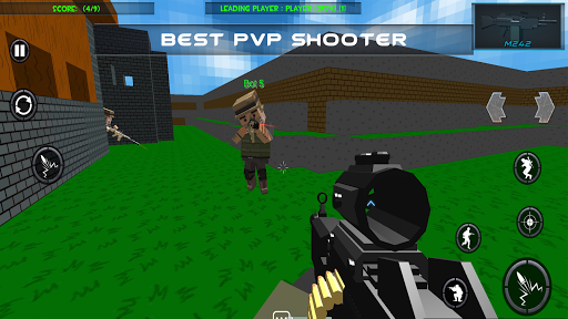 Blocky shooting war game: combat cubic arena android-1mod screenshots 1