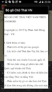  Bàn phím chữ Thái Việt Nam- hình thu nhỏ ảnh chụp màn hình  