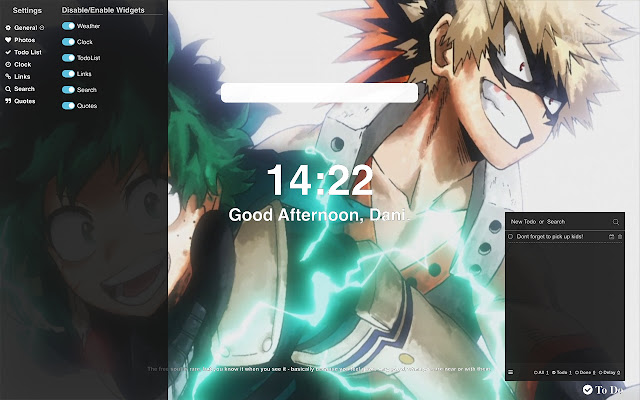 My Hero Academia Wallpapers and New Tab